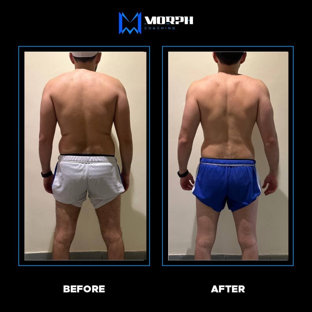 Morph coaching transformation back image