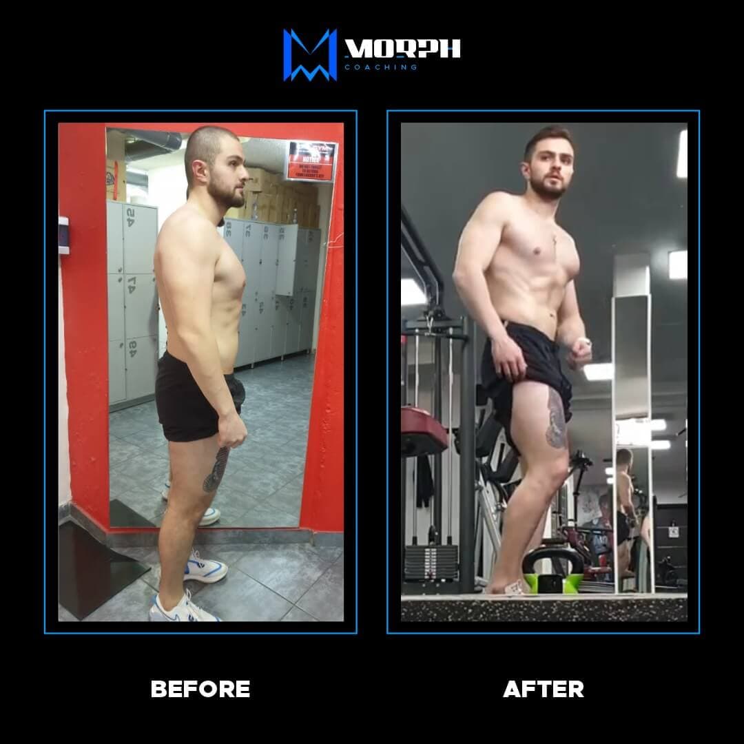 Morph coaching transformation side image